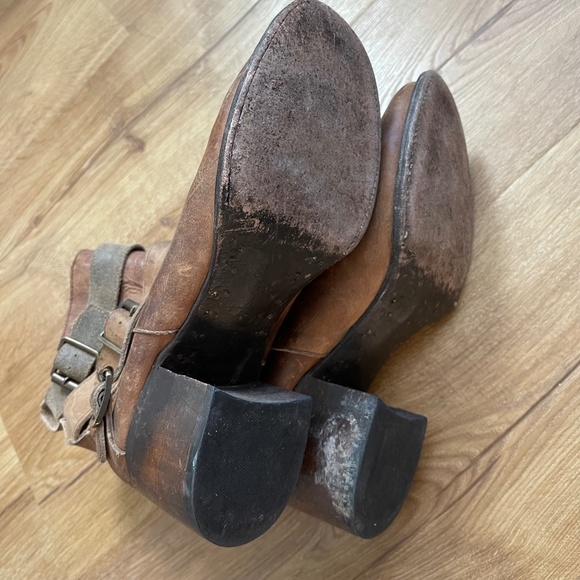 Freebird By Steven Size 10 Brown Leather Rollin Boot - Picture 7 of 10